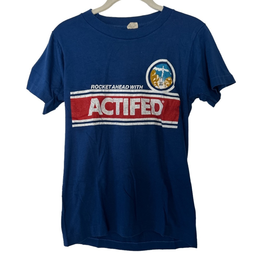 BRAND NEW Screen Stars Vintage Blue Graphic Shirt